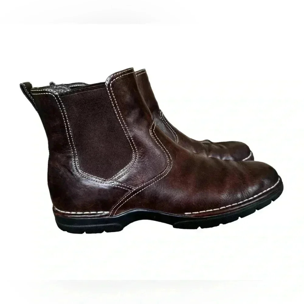 Cole Haan Brown Leather Chelsea Ankle Boot Mens Size 10M Pull On Casual Nikeair